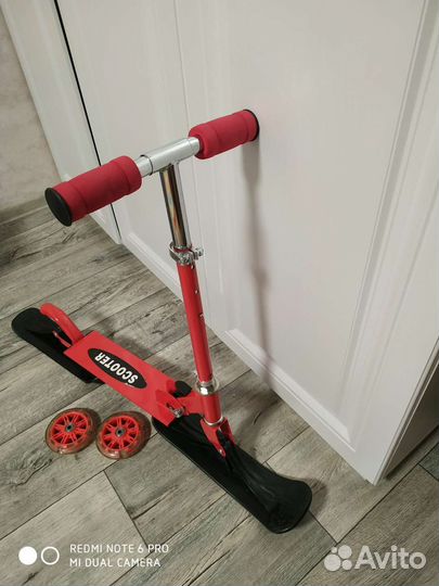 Самокат снегокат 2 в 1