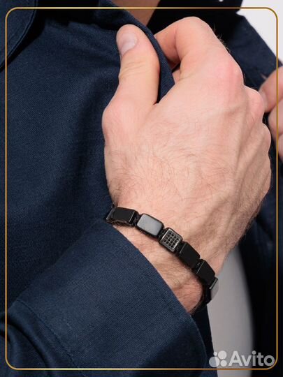 Браслет мужской из натуральных камней