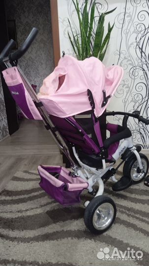 Велосипед коляска с ручкой складной