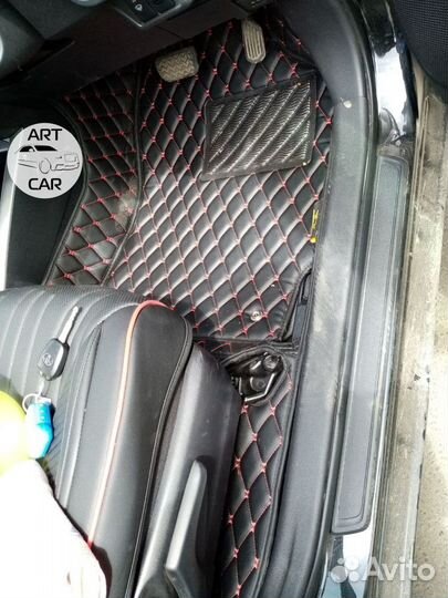 3D коврики из экокожи премиум класса