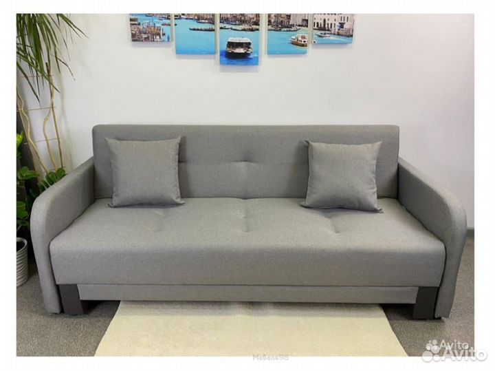 Диван-кровать Поло с подлокотниками Neo Ash