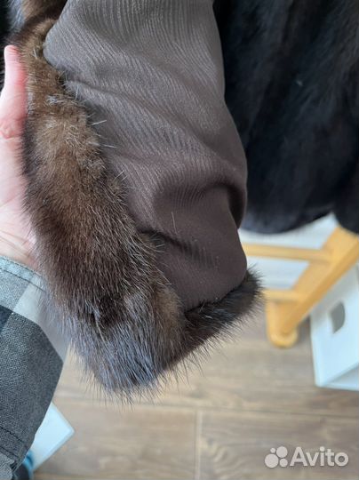 Шуба норковая с капюшоном 46/48/50/52