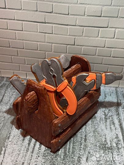 Имбирные пряники на подарок.Ящик с инструментами