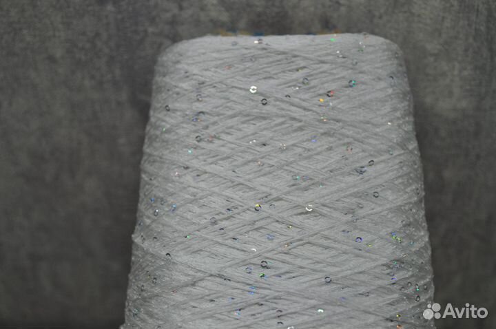 Пряжа с пайетками