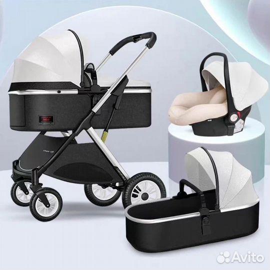 Детская коляска 3 в 1 новая betsocci