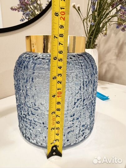 Ваза для цветов цветное стекло