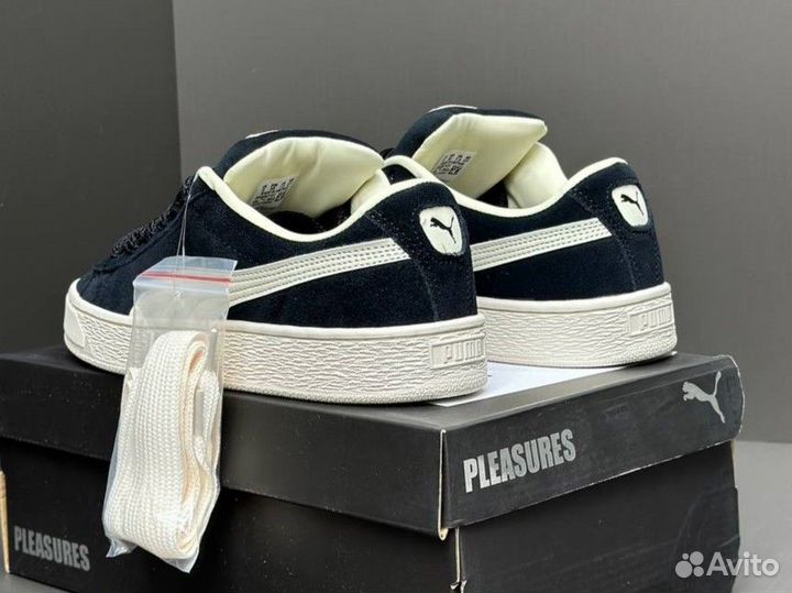 Puma Suede XL дутыши чёрные