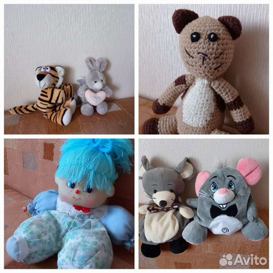 Мягкие,вязанные игрушки и с карманом для сладостей