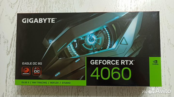 Видеокарта gigabyte nvidia RTX 4060 eagle OC 8 gb