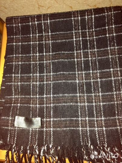 Шарф мужской теплый шерсть длина 1,42 ширина 30 см