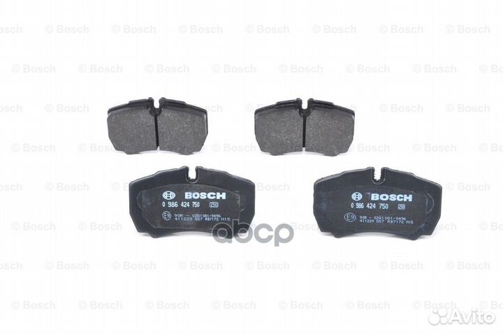 0 986 424 750 колодки дисковые задние Ford Tra