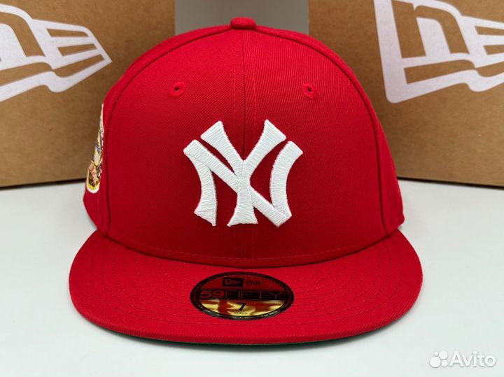 Бейсболка New Era MLB NY Yankees Red/Green UV 7s