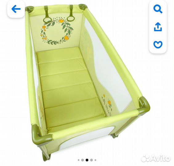 Манеж кровать babyton playbox green