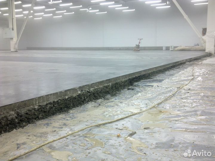 Бетонная стяжка с топпингом