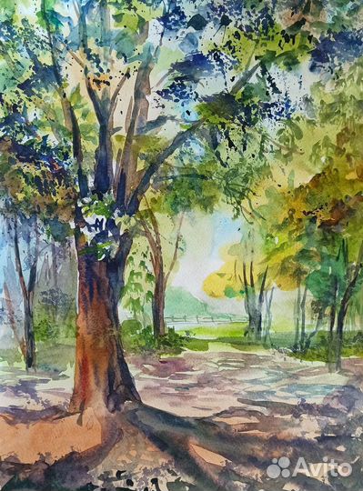 Картина Акварель Летний день А4