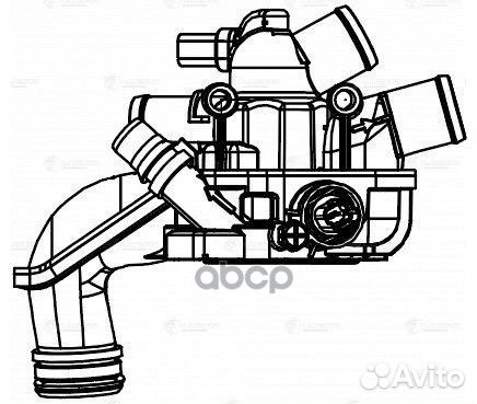 Термостат для а/м PSA 308 11/C4 10- 1.6i AT «б