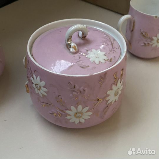 Дореволюционный чайный сервиз Ромашки Кузнецов Д.Ф