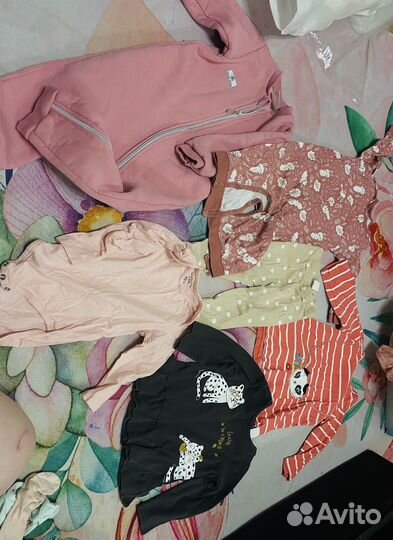 Детские вещи на девочку пакетом 80 86