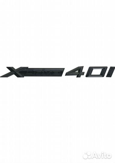 Эмблема на багажник X drive 4.0i Черный глянец