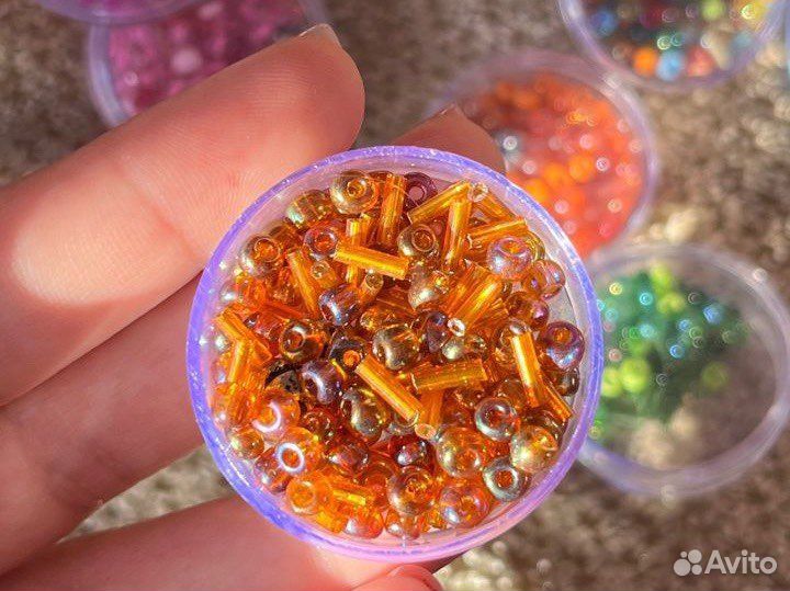 Набор бисера для плетения (10 цветов)