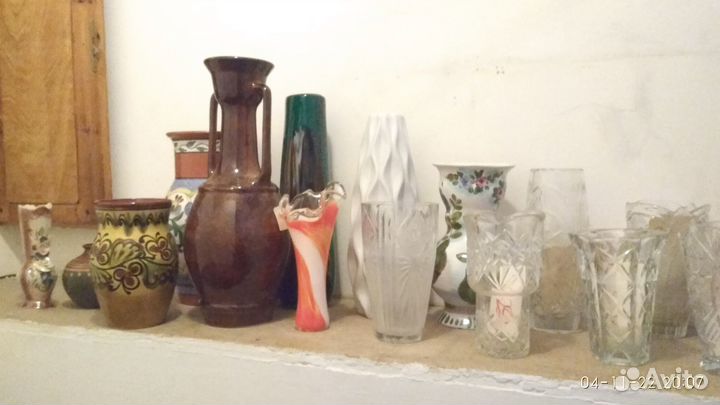 Большие вазы для цветов 30 шт