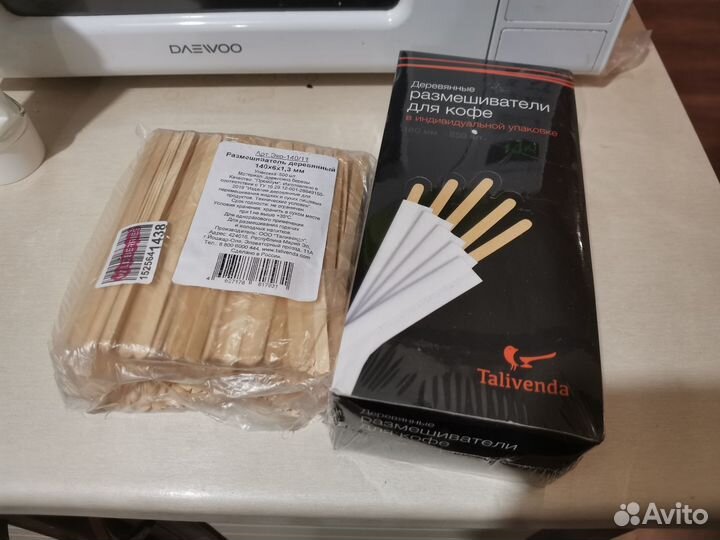 Деревянные размешиватели