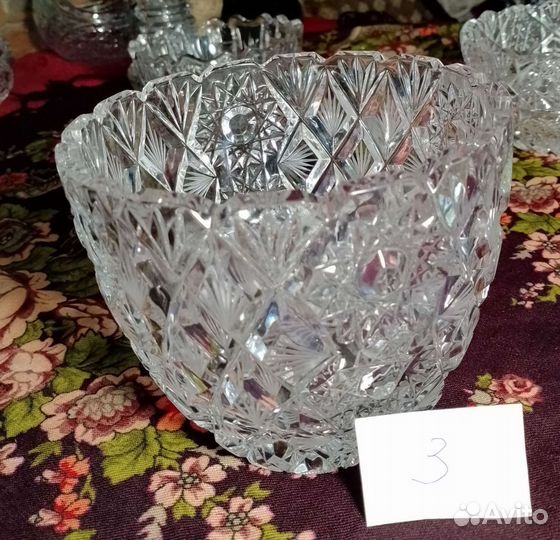 Хрустальные конфетницы СССР