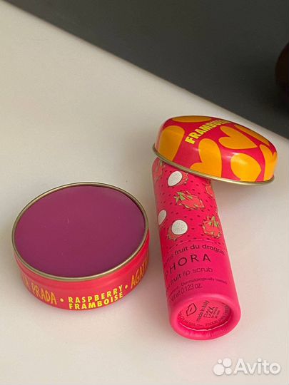 Блеск и скраб для губ Sephora