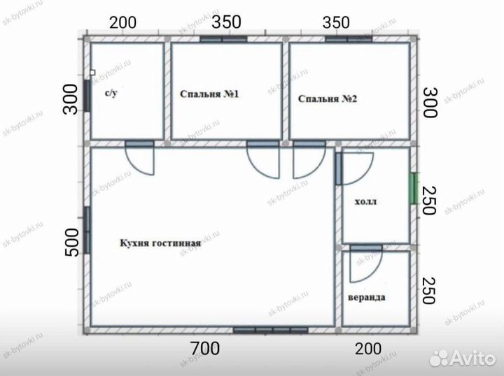 Каркасный дом 9х8м утеплённый