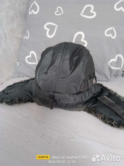 Мужская зимняя шапка с мехом