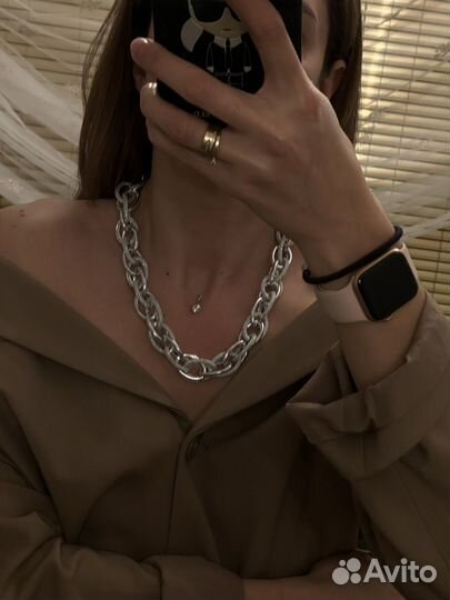 Колье цепь бижутерия