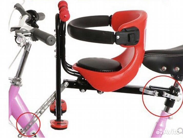 Велокресло детское кресло для велосипеда на раму
