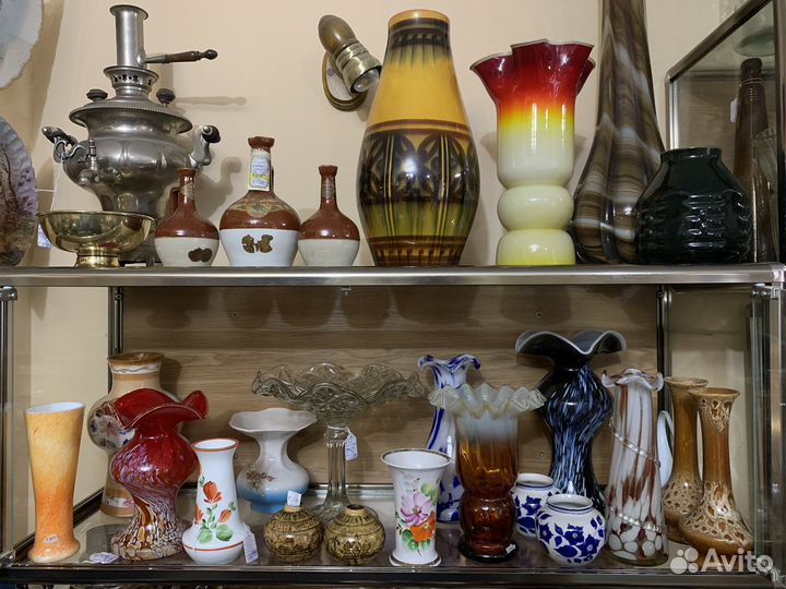 Вазы стекло. Красный Май СССР и другие