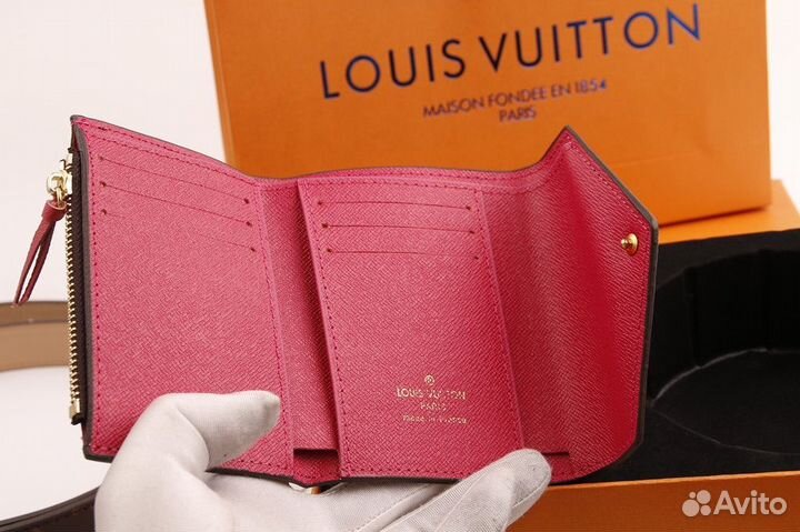 Комплект женский ремень и кошелек Louis Vuitton