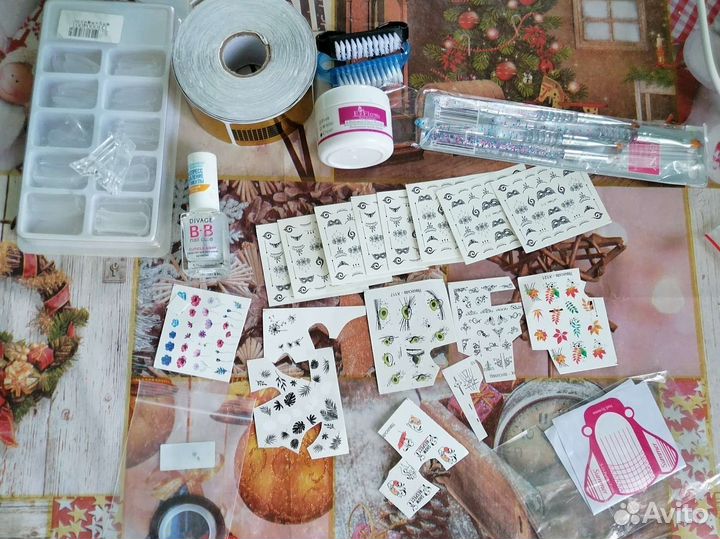 Набор для наращивания ногтей бу