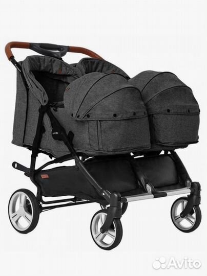 Коляска для двойни 2 в 1 Carrello Connect 0+