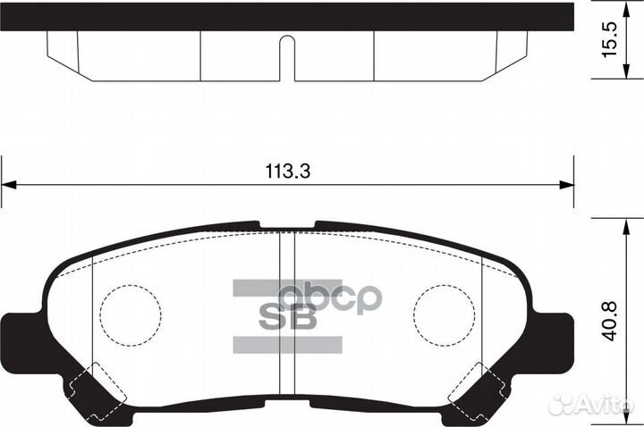 Колодки тормозные toyota highlander 07- зад. SP