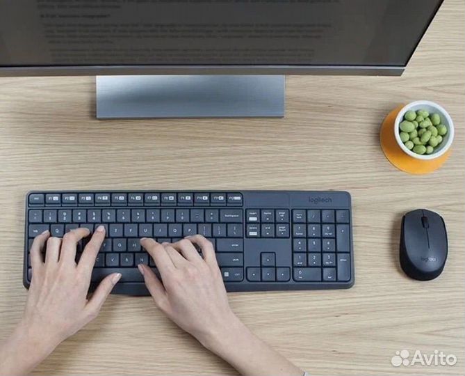 Беспроводная клавиатура + мышь Logitech