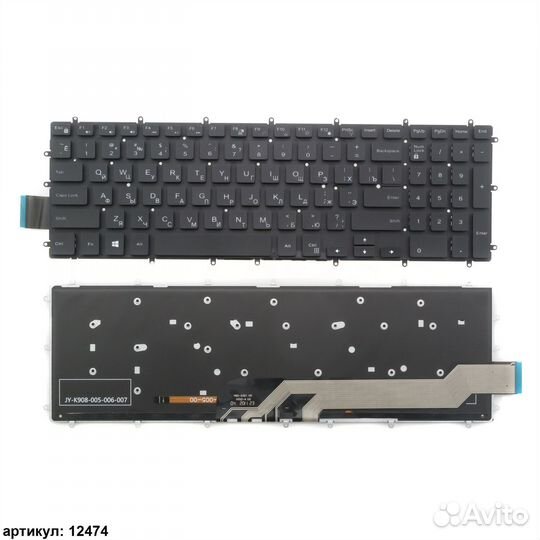 Клавиатура Dell 15 5565, Inspiron 17-5765, черная