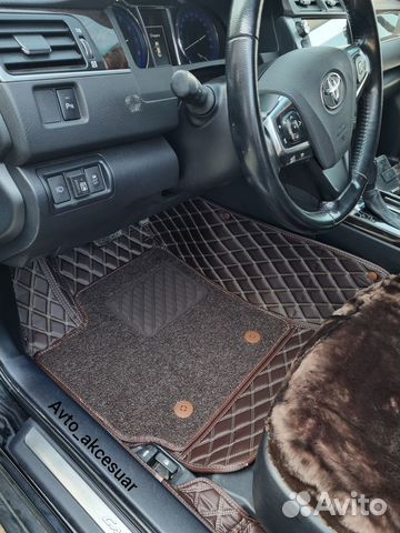 3Д Коврики Тойота Камри 50 55 70 - Рав 4 Коричнев