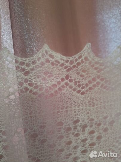 Пуховый платок паутинка