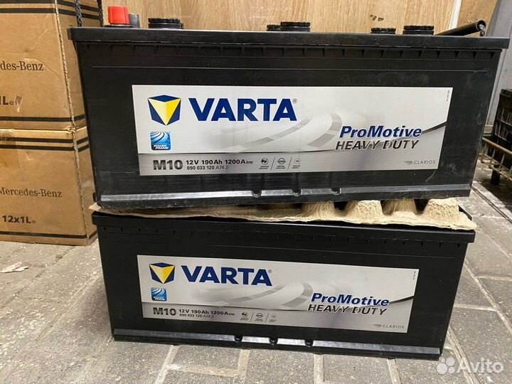Varta Promotive Black M10 190 Ah о-п 1200A EN