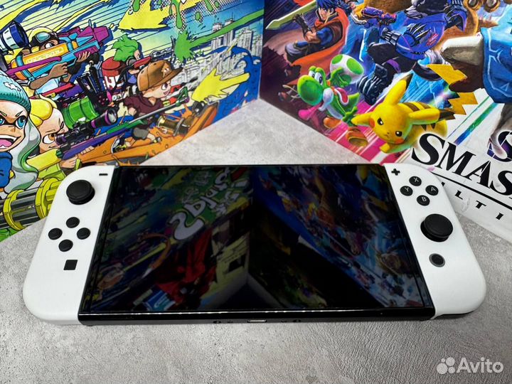 Прошитый Nintendo Switch Oled 512Gb/ Kamikaze