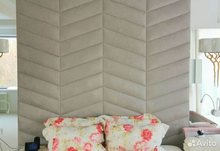 Мягкие стеновые панели кровати изголовья
