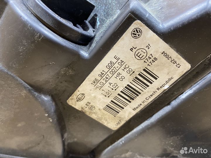 Фара передняя правая Volkswagen Golf 5 Арт 142013