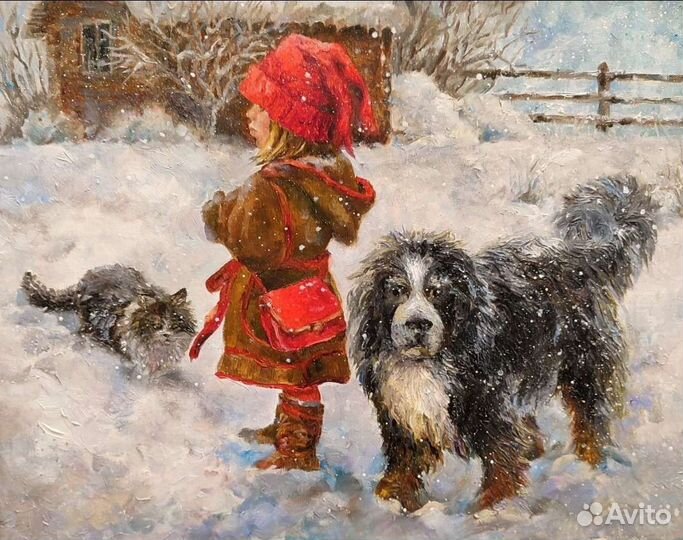 Картина маслом на холсте 