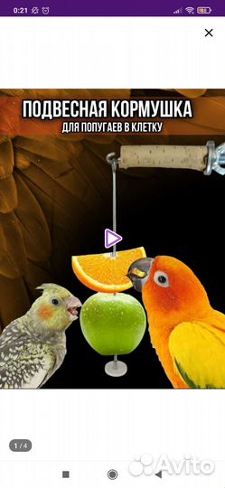 Держатель еды для грызунов и птиц