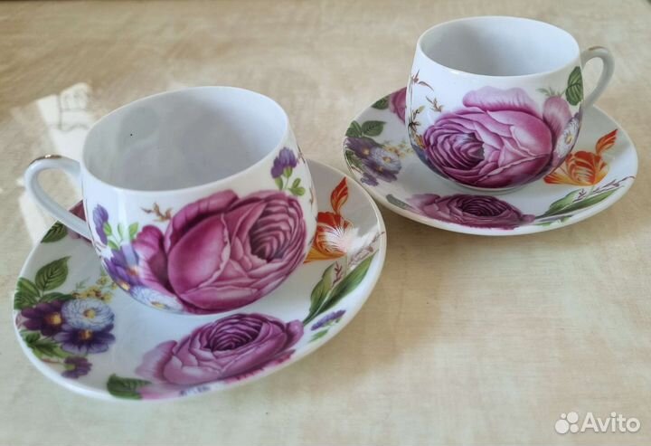 Кофейный сервиз фарфоровый новый