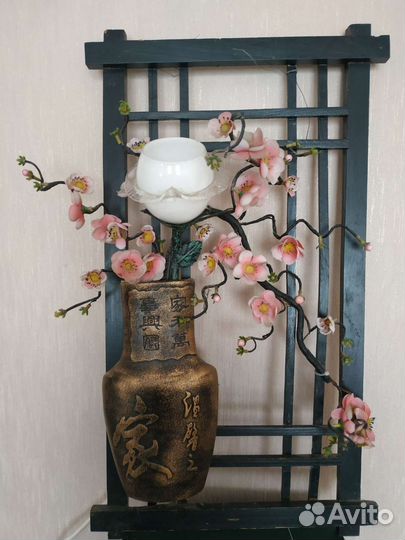 Светильник Сакура ручной работы