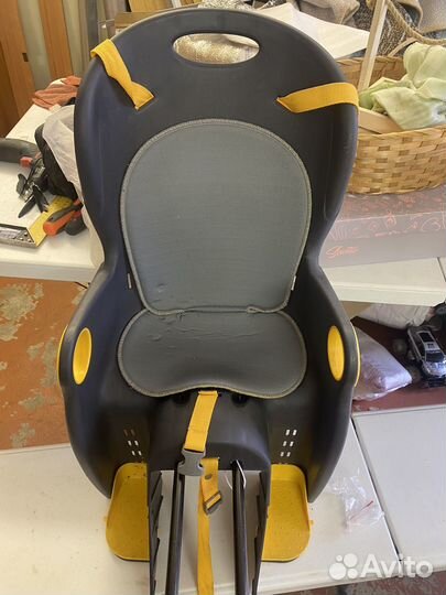 Детское кресло для велосипеда на сиденье